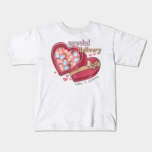 Special Delivery Labor and Delivery Nurse Valentines Day Kids T-Shirt